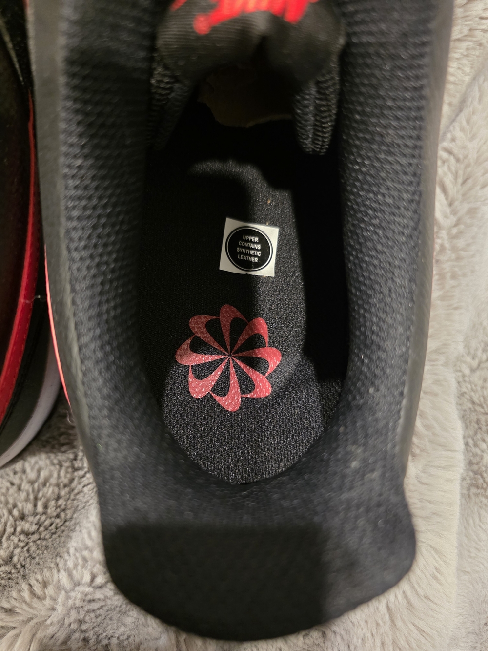 Nike Court Vision Low Next Nature in the "Black/University Red/White" colorway, - Picture 5 of 8